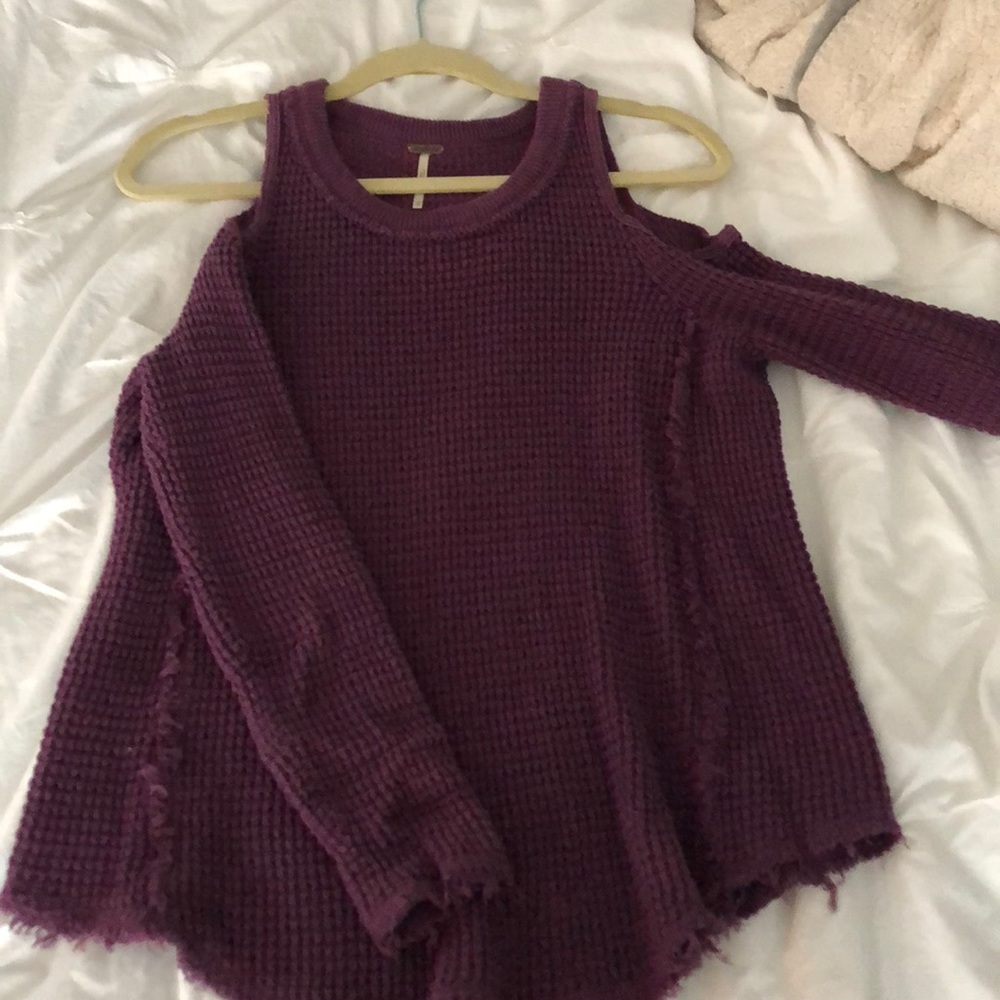 Free people cold shoulder sweater